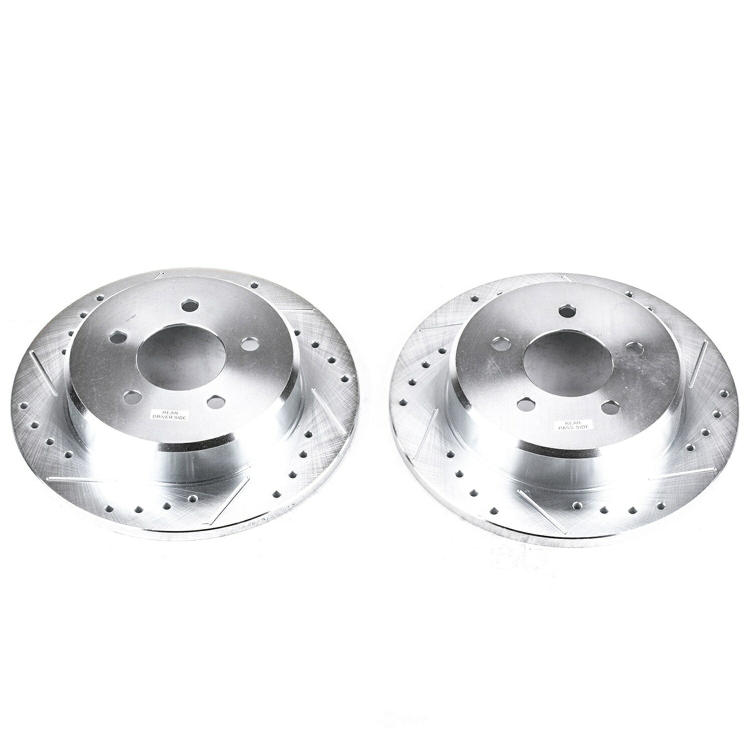 brake disc rotor ディスクブレーキローターセットドリルドリル、スロット、および亜鉛メッキブレーキローターペア後部 Disc Brake Rotor Set-Rear Drilled, Slotted and Zinc Plated Brake Rotor Pair Rear【並行輸入品】