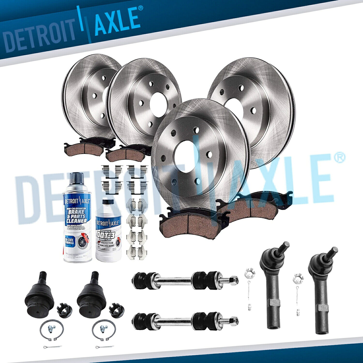 brake disc rotor 16PCフロントおよびリアブレーキローターパッドスウェイバータイロッドタホ郊外ユーコン 16pc Front and Rear Brake Rotor Pad Sway Bar Tie Rod for Tahoe Suburban Yukon【並行輸入品】 69,333円