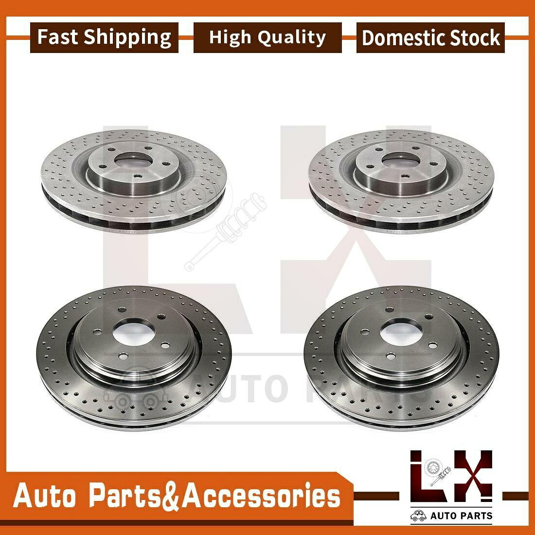 brake disc rotor デュラゴディスクブレーキローターローターフロントリアセット4フィットCorvette Chevrolet 2008-2013 DuraGo Disc Brake Rotor Front Rear Set Of 4 Fits Corvette Chevrolet 2008-2013【並行輸入品】