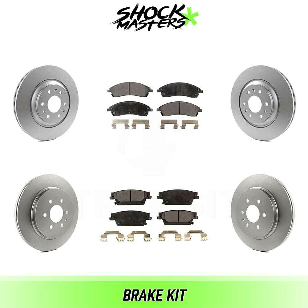 brake disc rotor 2005年から2009年のCadillac SRXのフロント＆リアセラミックブレーキパッド＆コーティングローターキット Front & Rear Ceramic Brake Pad & Coated Rotor Kit for 2005-2009 Cadillac SRX【並行輸入品】