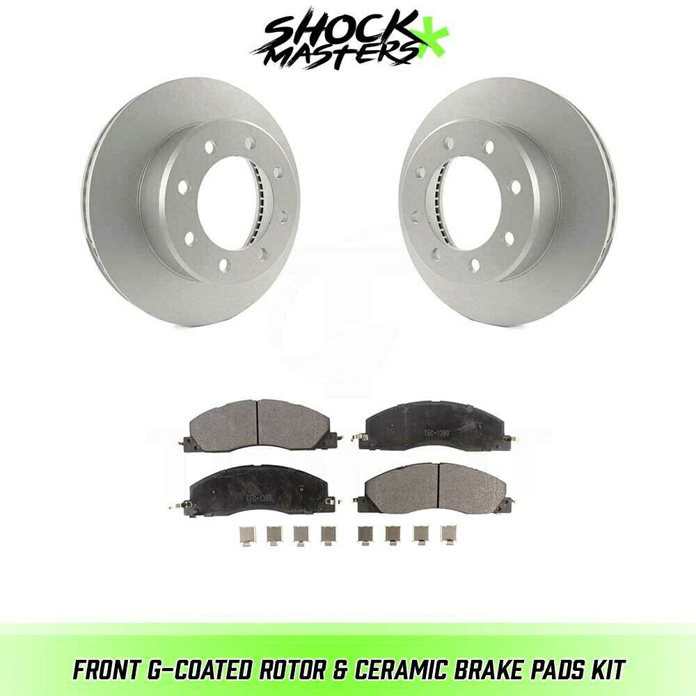 brake disc rotor 2011-2018 RAM 3500のフロントセラミックブレーキパッド＆コーティングローターキット Front Ceramic Brake Pad & Coated Rotor Kit for 2011-2018 Ram 3500【並行輸入品】