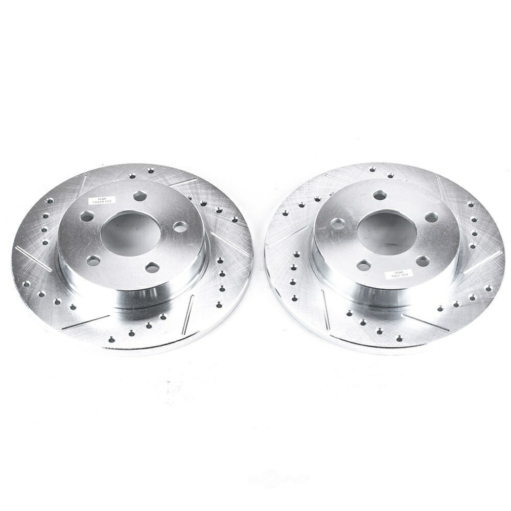 brake disc rotor ディスクブレーキローターセットドリルドリル、スロット、および亜鉛メッキブレーキローターペア後部 Disc Brake Rotor Set-Rear Drilled, Slotted and Zinc Plated Brake Rotor Pair Rear【並行輸入品】