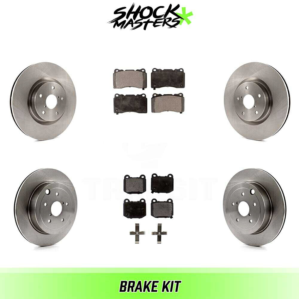 brake disc rotor 2008-2014 Subaru Imprezaのフロント＆リアセラミックブレーキパッド＆ローターキット Front & Rear Ceramic Brake Pads & Rotors Kit for 2008-2014 Subaru Impreza【並行輸入品】