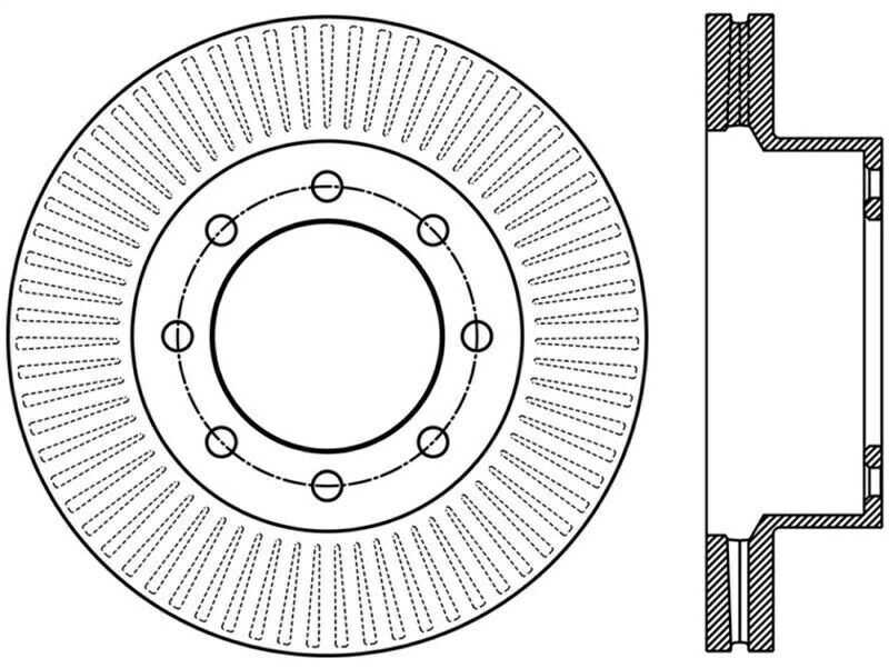 brake disc rotor STOPTECHフィットパワースロット12-15フォードF-250/F-350フロント左スロットローター StopTech Fits Power Slot 12-15 Ford F-250/F-350 Front Left Slotted Rotor【並行輸入品】