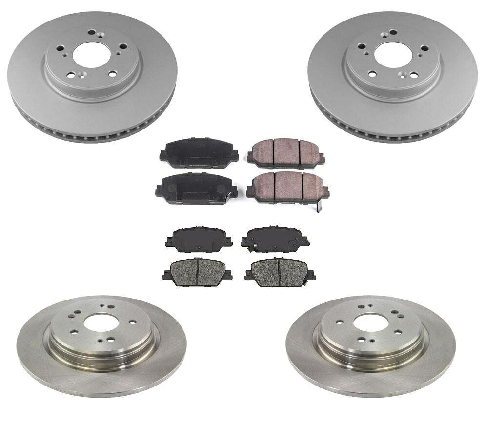 brake disc rotor ホンダCR-V 17-21 6PCキットAP用のフロントリアブレーキローターとセラミックブレーキパッド Front Rear Brake Rotors and Ceramic Brake Pads for Honda CR-V 17-21 6PC Kit AP【並行輸入品】