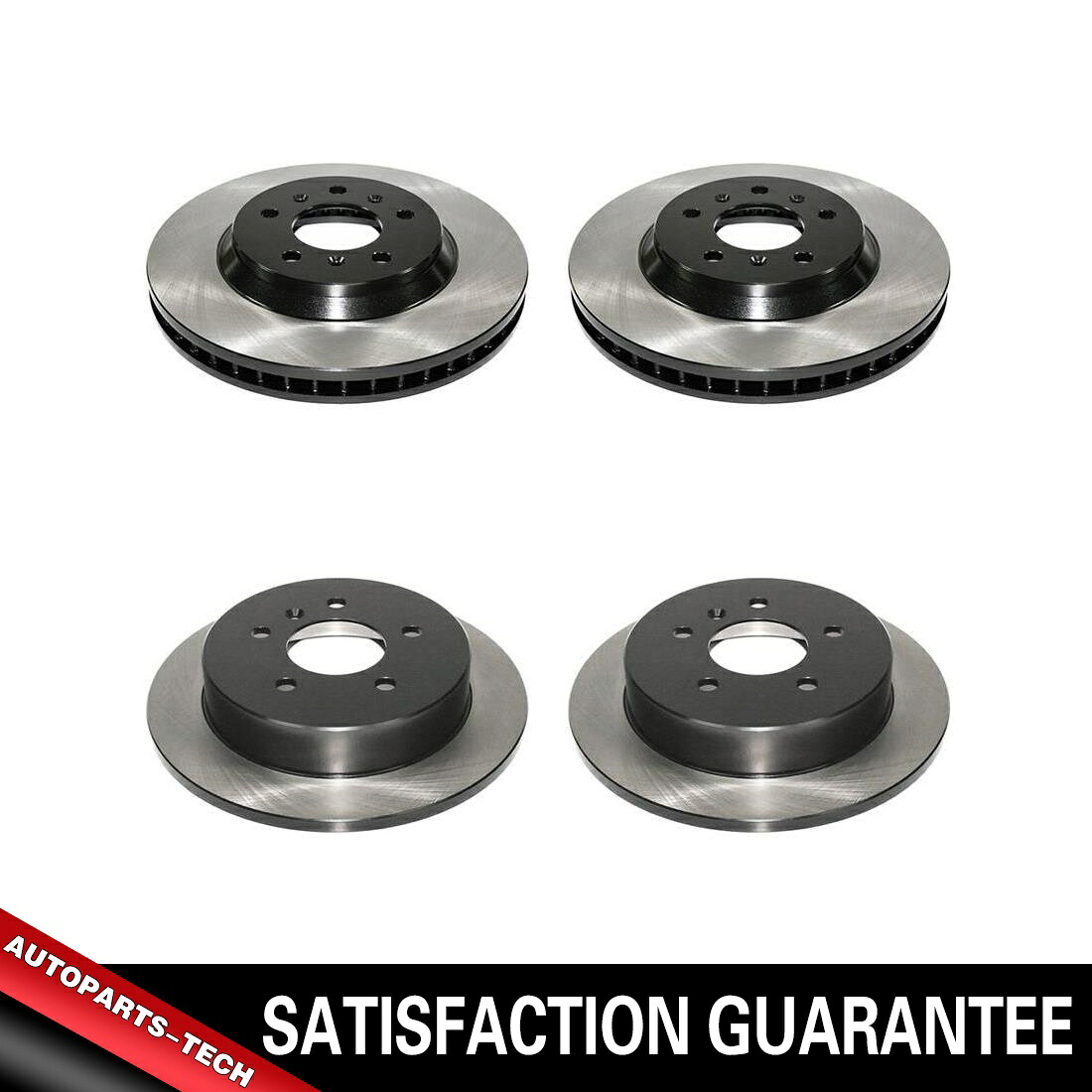 brake disc rotor 2007年から2008年のシボレーインパラ用のフロント＆リアの電子コーティングディスクブレーキローター4 PCS Front & Rear E-Coated Disc Brake Rotors 4 PCS For 2007-2008 Chevrolet Impala【並行輸入品】
