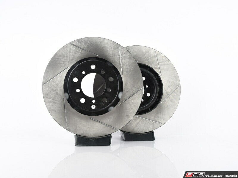 brake disc rotor ECS-フロントV4スロット付きブレーキローター - ペア（345x32）-025997ECS0112KT ECS - Front V4 Slotted Brake Rotors - Pair (345x32) - 025997ecs0112KT【並行輸入品】