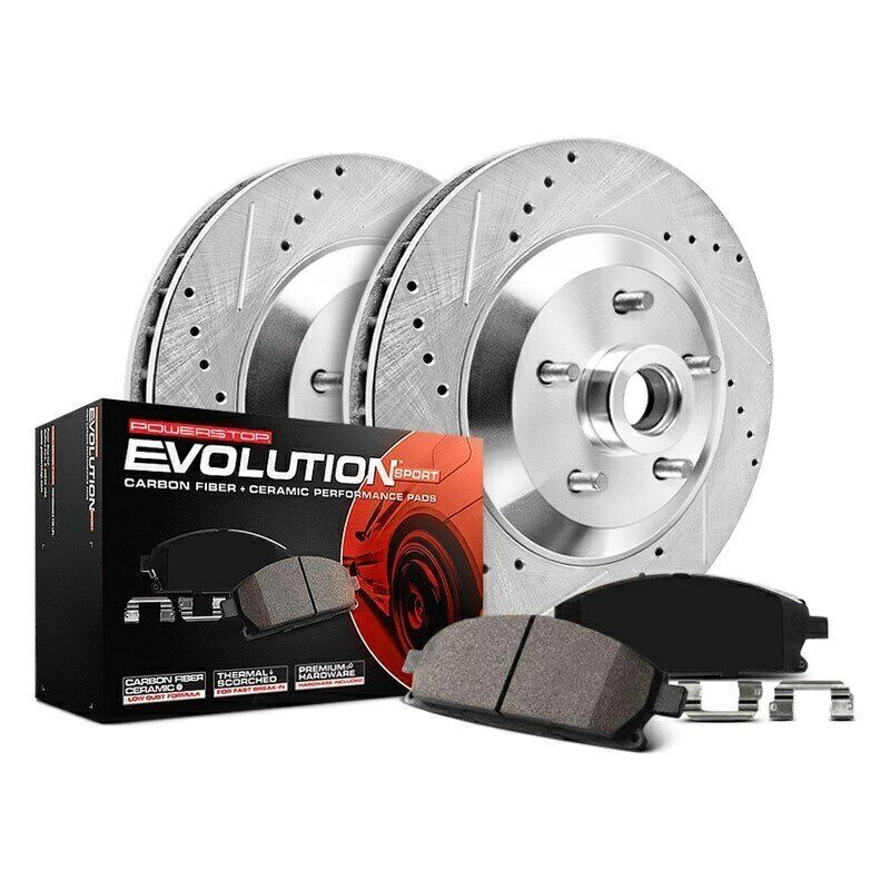 brake disc rotor フォードレンジャー03-09ブレーキキットパワーストップ1クリックZ23エボリューションスポーツドリル＆ For Ford Ranger 03-09 Brake Kit Power Stop 1-Click Z23 Evolution Sport Drilled &【並行輸入品】