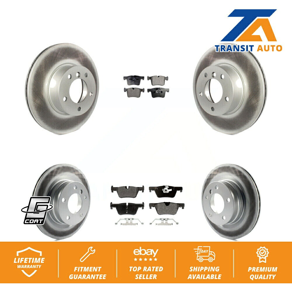brake disc rotor BMW 320i 428i 228i 230i用のフロントリアコーティングブレーキローターセミメタリックパッドキット Front Rear Coated Brake Rotors Semi-Metallic Pad Kit For BMW 320i 428i 228i 230i【並行輸入品】
