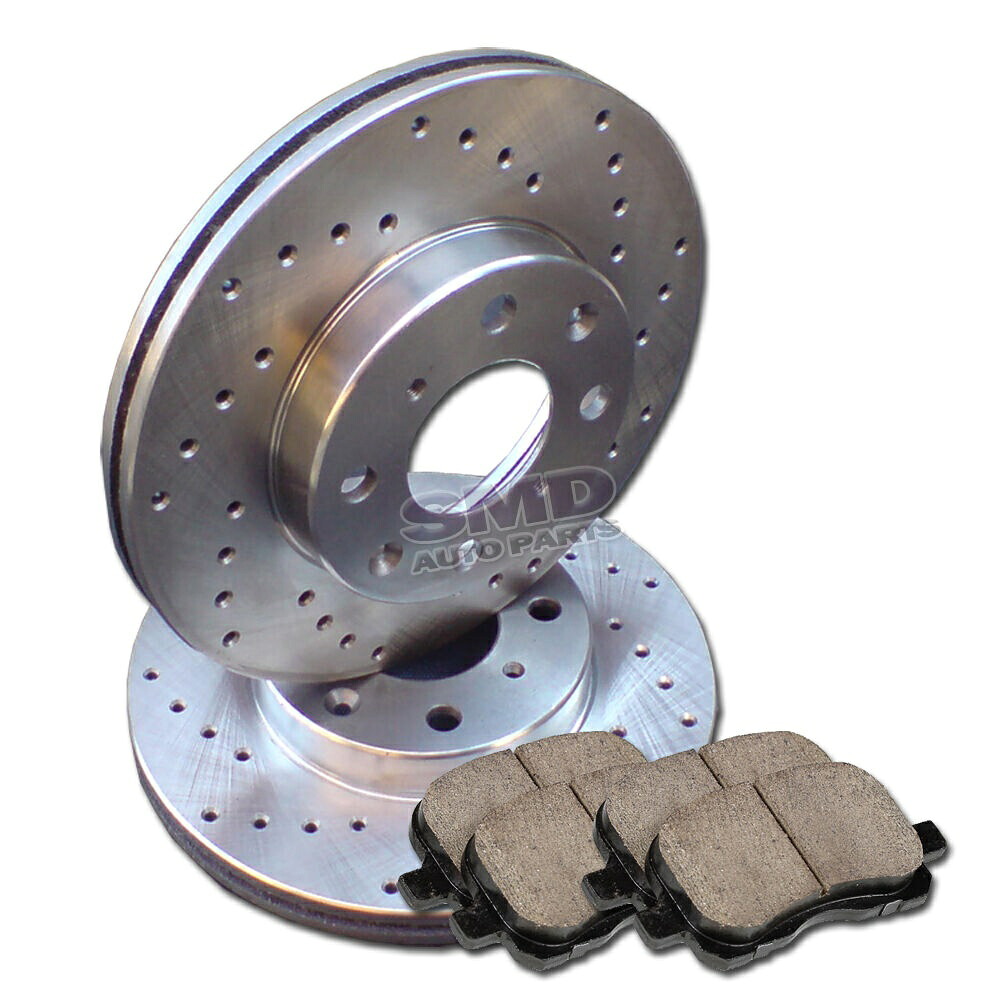 brake disc rotor A1021フィット2007 2008 2009 2010 2011ヒュンダイアクセントドリルブレーキローターパッドフロント A1021 FITS 2007 2008 2009 2010 2011 HYUNDAI ACCENT Drill Brake Rotors Pads Front【並行輸入品】