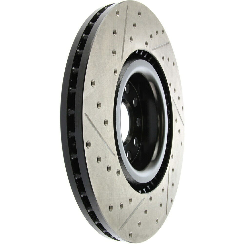 brake disc rotor ディスクブレーキロータースポーツクロスドリルとスロット付きフロント左stoptech 127.33112l Disc Brake Rotor-Sport Cross-Drilled and Slotted Front Left Stoptech 127.33112L【並行輸入品】