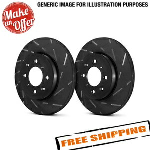 brake disc rotor EBC USR1226 USRブラックダッシュシリーズスポーツスロットスロット1ピースフロントブレーキローター EBC USR1226 USR BlackDash Series Sport Slotted 1-Piece Front Brake Rotors【並行輸入品】