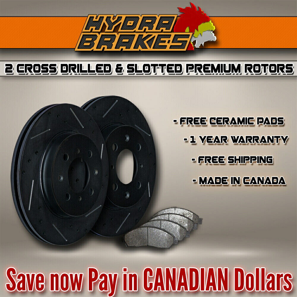 brake disc rotor 2006 2007 2008 Dodge Charger SRT-8ドリルスロットブレーキローターセラミックBLK F FITS 2006 2007 2008 DODGE CHARGER SRT-8 Drill Slot Brake Rotors CERAMIC BLK F【並行輸入品】