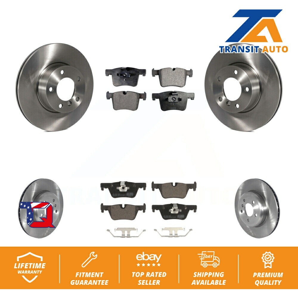 brake disc rotor BMW 328i GT XDRIVE用のフロントリアディスクブレーキローターとセラミックパッドキット Front Rear Disc Brake Rotors And Ceramic Pads Kit For BMW 328i GT xDrive【並行輸入品】
