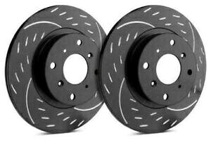 brake disc rotor 04スバルWRX STI 2019-20トヨタ86のブラックダイヤモンドスロットフロントローター Black Diamond Slotted Front Rotors for 04 Subaru WRX STI 2019-20 Toyota 86【並行輸入品】