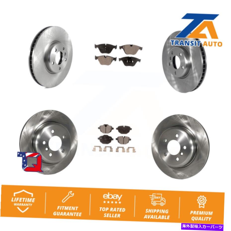 brake disc rotor BMW 535i用のフロントリアディスクブレーキローターとセミメタルパッドキット（6PC） Front Rear Disc Brake Rotors And Semi-Metallic Pads Kit (6Pc) For BMW 535i【並行輸入品】