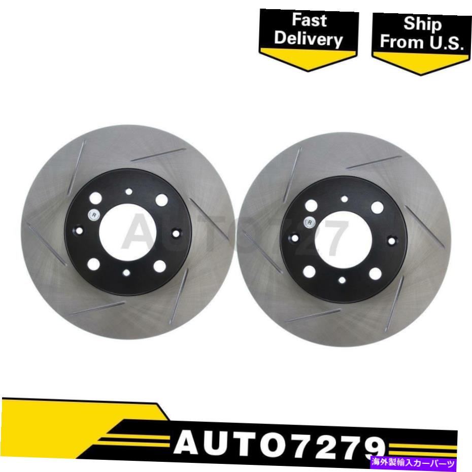 brake disc rotor Honda CRX 1988-1991用のストップテックフロント左前面右2PCSディスクブレーキローター StopTech Front Left Front Right 2PCS Disc Brake Rotor For Honda CRX 1988-1991【並行輸入品】