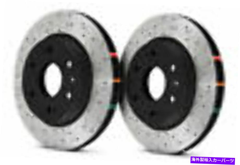 brake disc rotor 370Z / G37スポーツ用のブラックハット付きDBA 4000シリーズドリルとスロット付きリアローター DBA 4000 Series Drilled & Slotted Rear Rotors w/ Black Hat for 370Z / G37 Sport【並行輸入品】
