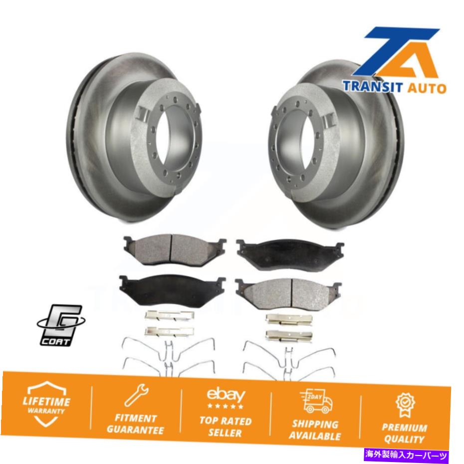 brake disc rotor フォードF-450スーパーデューティF-550 LCF用のリアコートブレーキローターセミメタルパッドキット Rear Coat Brake Rotors Semi-Metallic Pad Kit For Ford F-450 Super Duty F-550 LCF【並行輸入品】