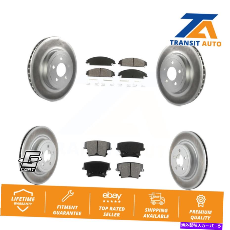 brake disc rotor ドッジ充電器用のフロントリアコーティングディスクブレーキローターとセミメタルパッドキット Front Rear Coated Disc Brake Rotors And Semi-Metallic Pads Kit For Dodge Charger【並行輸入品】