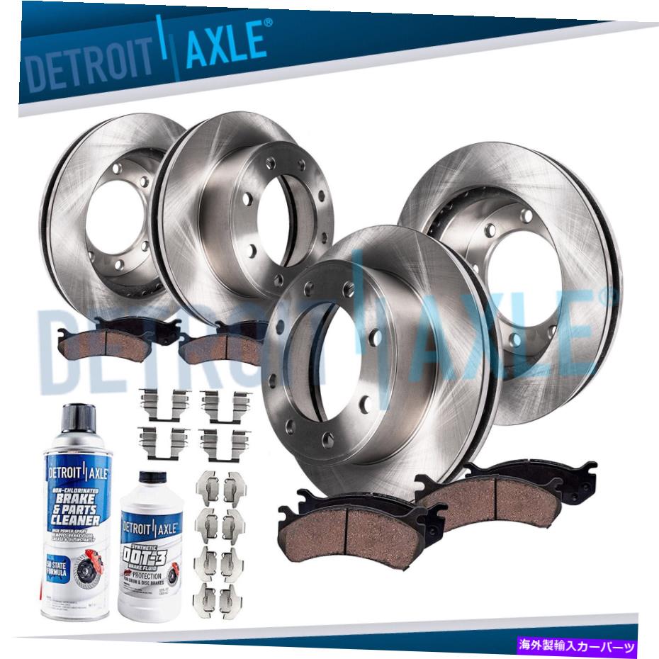 brake disc rotor ブレーキローターパッド4WD SRW FORD F-350 SDフロントリアブレーキローター +パッド4x4 Brake Rotors Pads 4WD SRW Ford F-350 SD Front Rear Brakes Rotor + Pads 4x4【並行輸入品】
