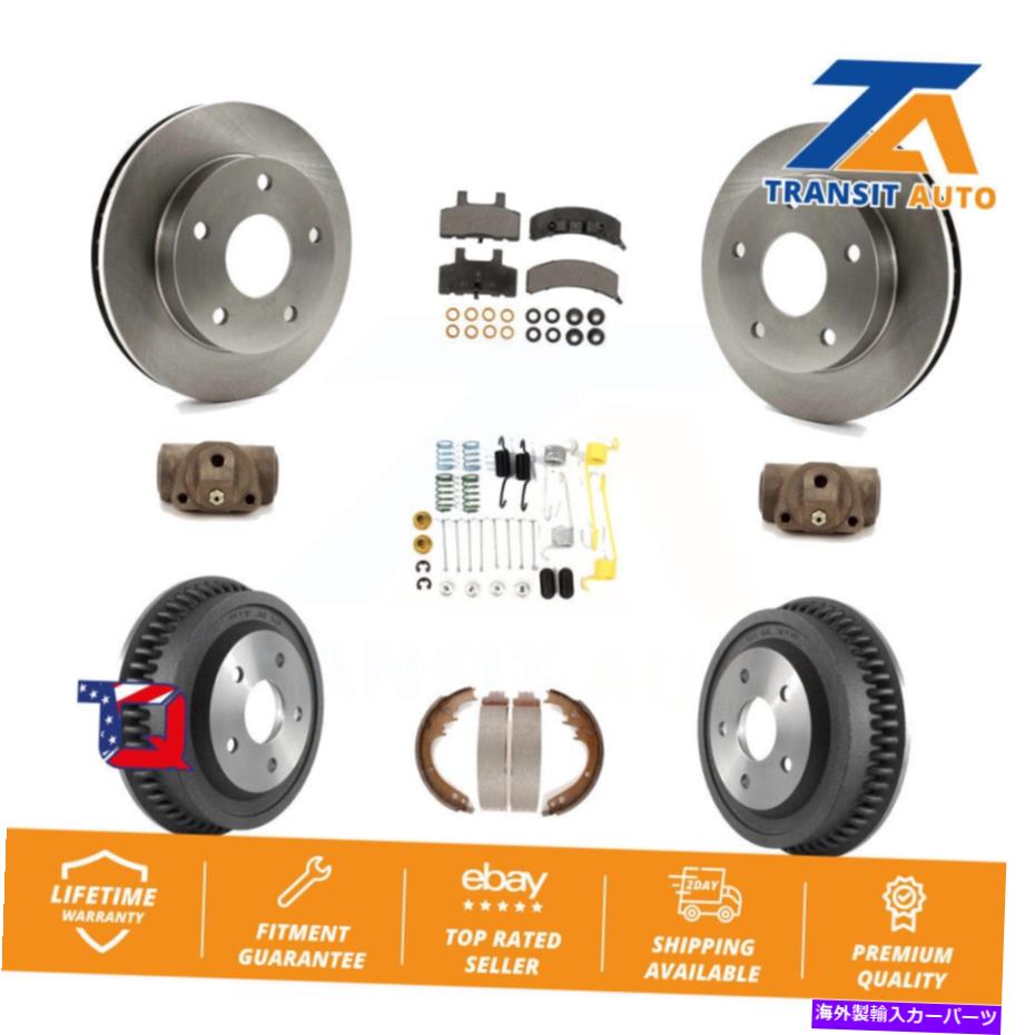 brake disc rotor 94-99 Dodge RAM 1500 4WD用のフロントリアブレーキローターセラミックパッド＆ドラムキット（9PC） Front Rear Brake Rotor Ceramic Pad & Drum Kit (9Pc) For 94-99 Dodge Ram 1500 4WD【並行輸入品】 77,198円