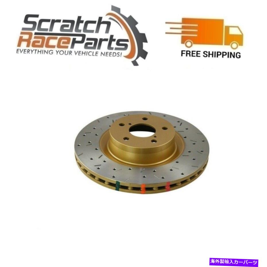 brake disc rotor DBAはLancer EVO 08-11ドリルフォルドリア＆スロット4000シリーズローター-42225XS DBA Fits Lancer EVO 08-11 Drilled Rear & Slotted 4000 Series Rotor - 42225XS【並行輸入品】