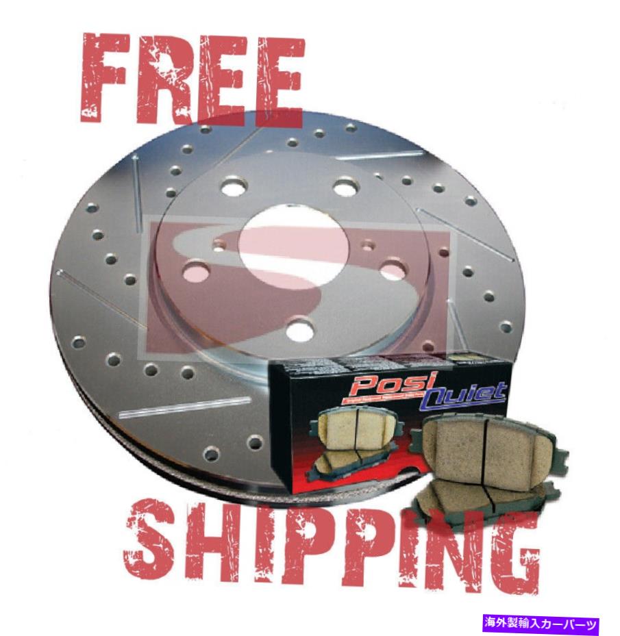 brake disc rotor Sierra 2500 W/MT 99-04(F&R)パフォーマンスブレーキローター + POSI静かなセラミックパッド Sierra 2500 w/MT 99-04 (F&R) Performance Brake Rotors + Posi Quiet Ceramic Pads【並行輸入品】