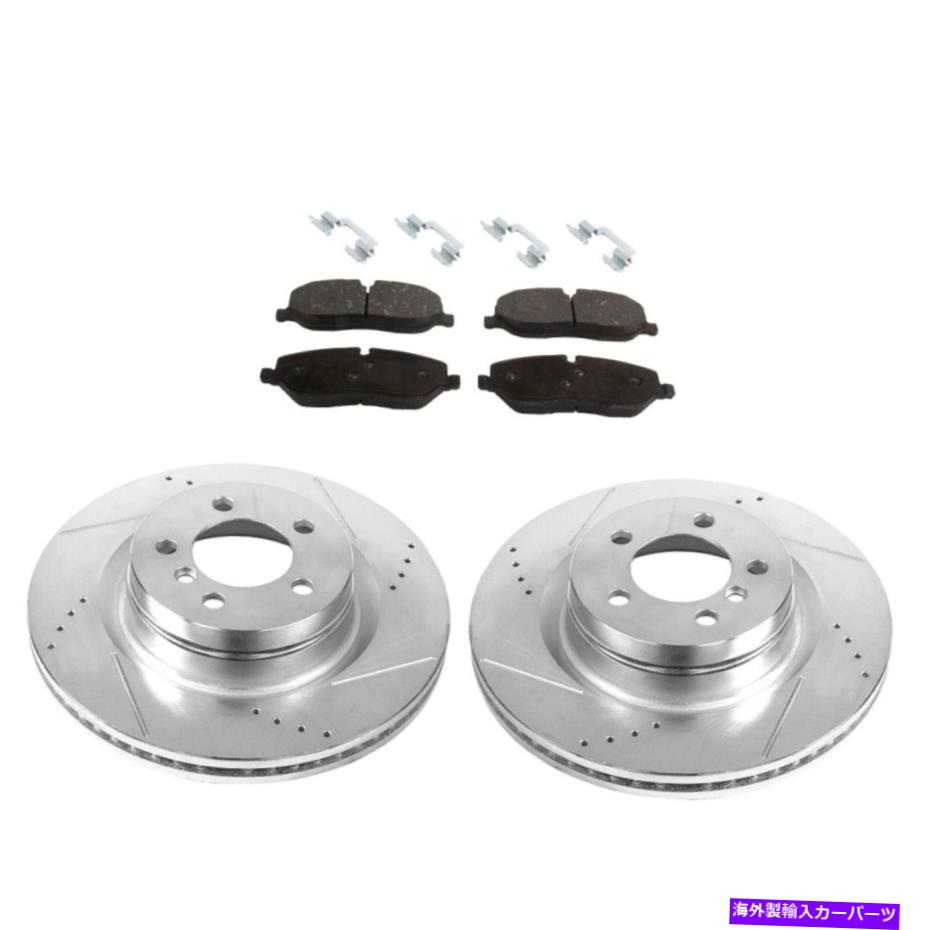 brake disc rotor キット-092121-63ランドローバー用の2輪セットブレーキディスクとパッドキットの前面停止 KIT-092121-63 Sure Stop 2-Wheel Set Brake Disc and Pad Kits Front for Land Rover【並行輸入品】