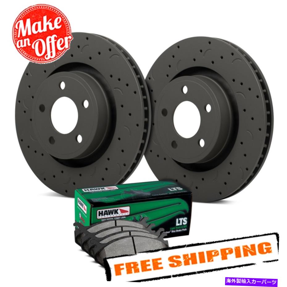 brake disc rotor 05-10ジープグランドチェロキー用のホークタロンLTSドリル＆スロットリアブレーキキット Hawk Talon LTS Drilled & Slotted Rear Brake Kit for 05-10 Jeep Grand Cherokee【並行輸入品】 78,953円
