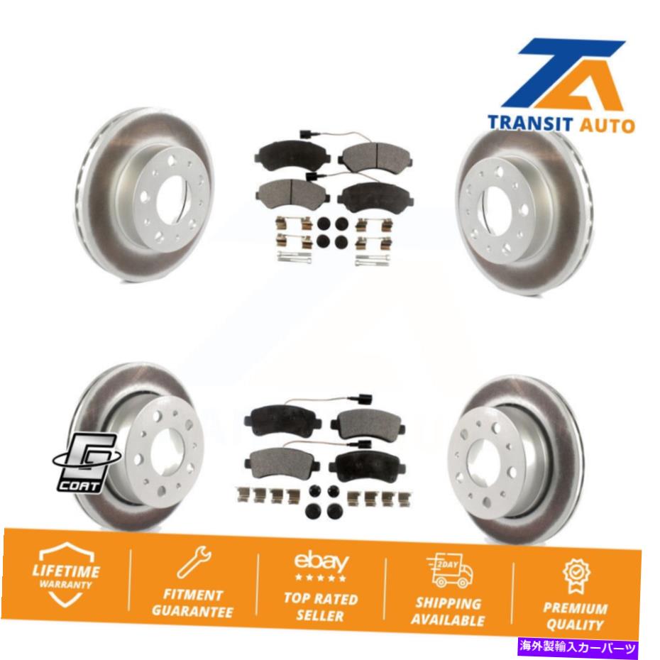 brake disc rotor ラムプロマスター用のフロントコーティングブレーキローターとセラミックパッドキット1500 2500 3500 Front Rear Coated Brake Rotor & Ceramic Pad Kit For Ram ProMaster 1500 2500 3500【並行輸入品】