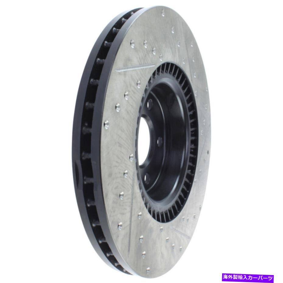 brake disc rotor ディスクブレーキロータースポーツクロスドリルとスロット付きフロント右ストップテック127.33134r Disc Brake Rotor-Sport Cross-Drilled and Slotted Front Right Stoptech 127.33134R【並行輸入品】