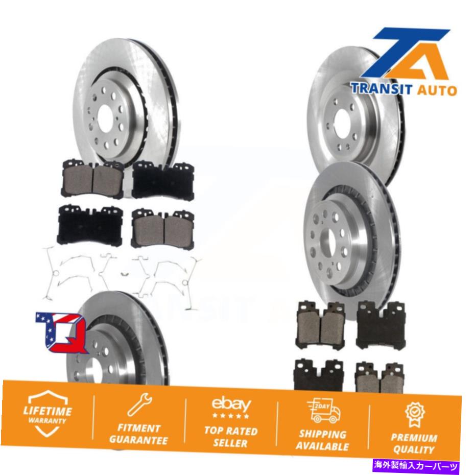 brake disc rotor LEXUS LS460 LS600H用のフロントリアディスクブレーキローターとセラミックパッドキット（6PC） Front Rear Disc Brake Rotors And Ceramic Pads Kit (6Pc) For Lexus LS460 LS600h【並行輸入品】