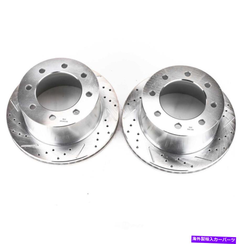 brake disc rotor ディスクブレーキローターセットリア掘削、スロット、および亜鉛メッキブレーキローターペア後部 Disc Brake Rotor Set-Rear Drilled, Slotted and Zinc Plated Brake Rotor Pair Rear【並行輸入品】