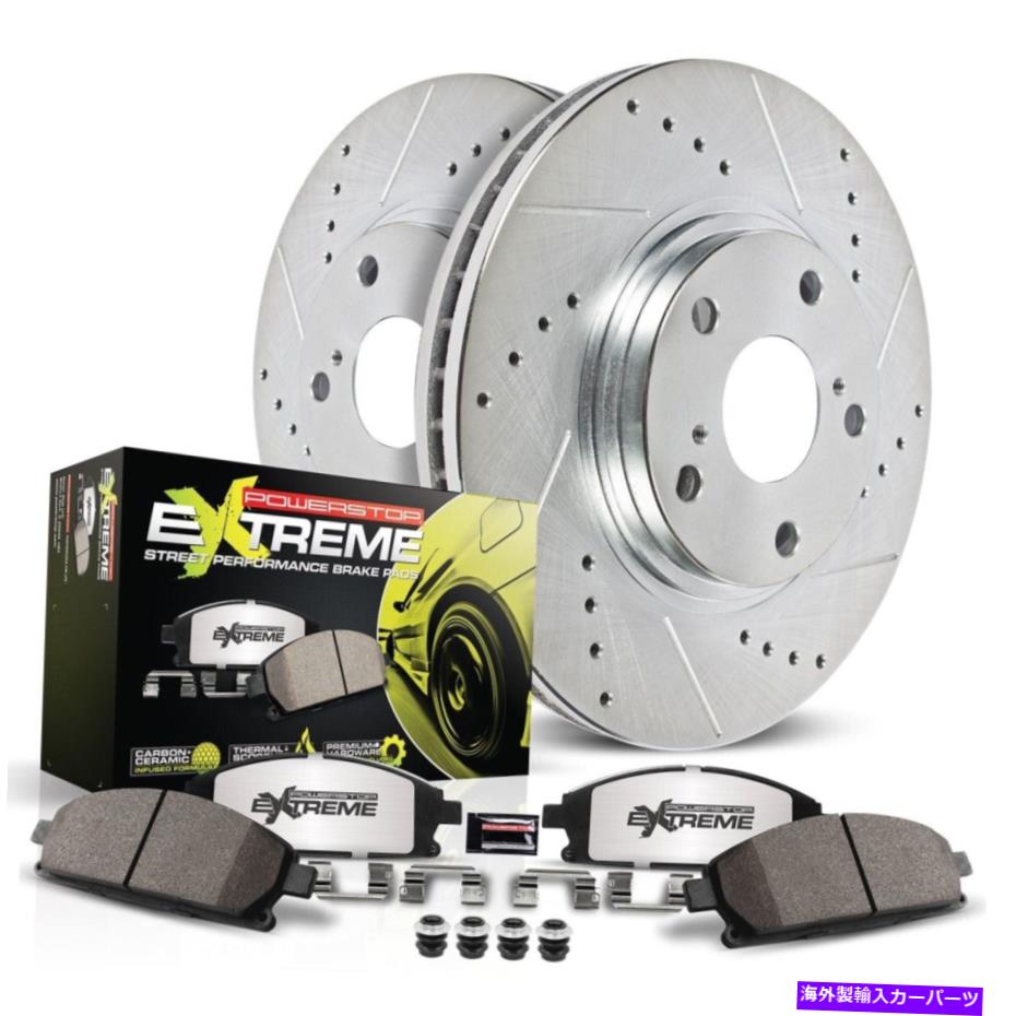 brake disc rotor K6750-26 PowerStop 2ホイールセットブレーキディスクとパッドキットの前面メルセデスSL500 K6750-26 Powerstop 2-Wheel Set Brake Disc and Pad Kits Front for Mercedes SL500【並行輸入品】