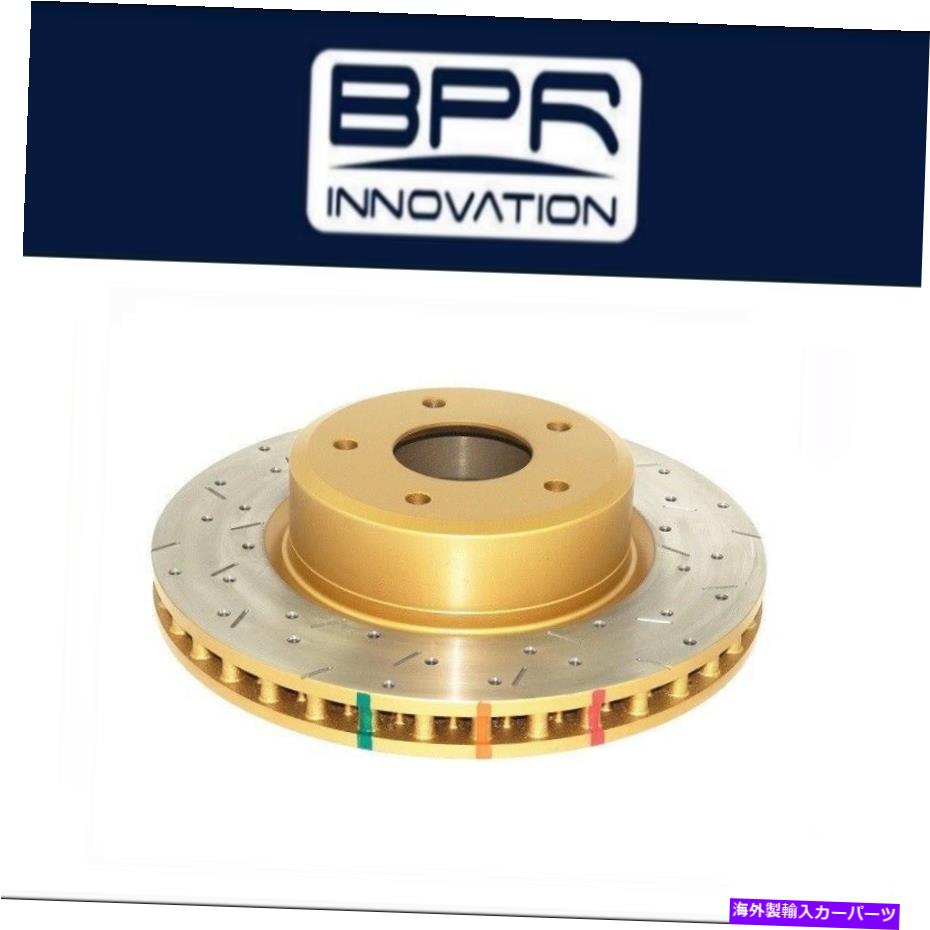 brake disc rotor ポンティアックGTO 2005フロントスロット＆ドリル4000シリーズローター-42020XSのDBA DBA For Pontiac GTO 2005 Front Slotted & Drilled 4000 Series Rotor - 42020XS【並行輸入品】