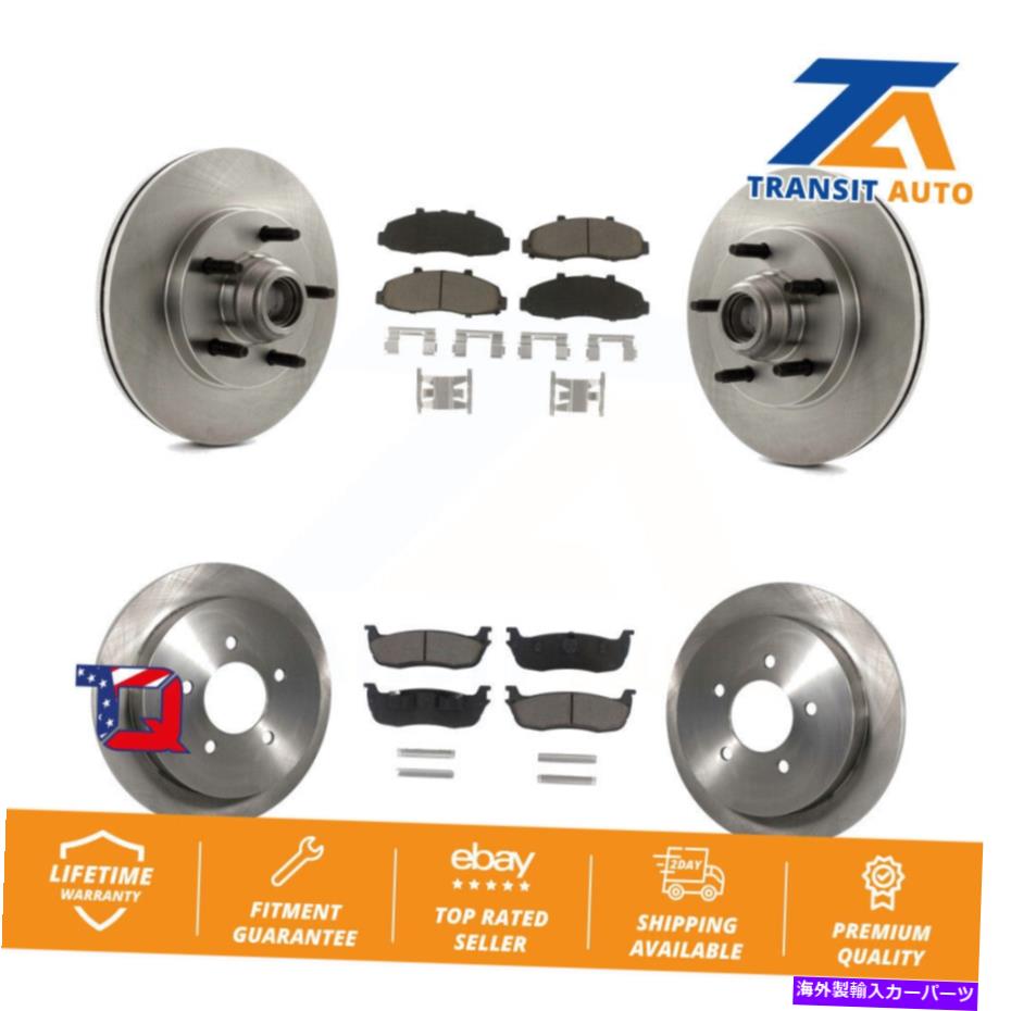 brake disc rotor 2002年から2003年のリンカーンブラックウッドのフロントリアディスクブレーキローターとセラミックパッドキット Front Rear Disc Brake Rotors And Ceramic Pad Kit For 2002-2003 Lincoln Blackwood【並行輸入品】 78,953円