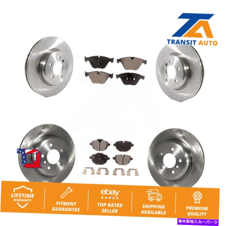 brake disc rotor BMW 535i Xdrive 535d 5用のフロントリアディスクブレーキローターとセミメタルパッドキット5 Front Rear Disc Brake Rotor And Semi-Metallic Pad Kit For BMW 535i xDrive 535d 5【並行輸入品】