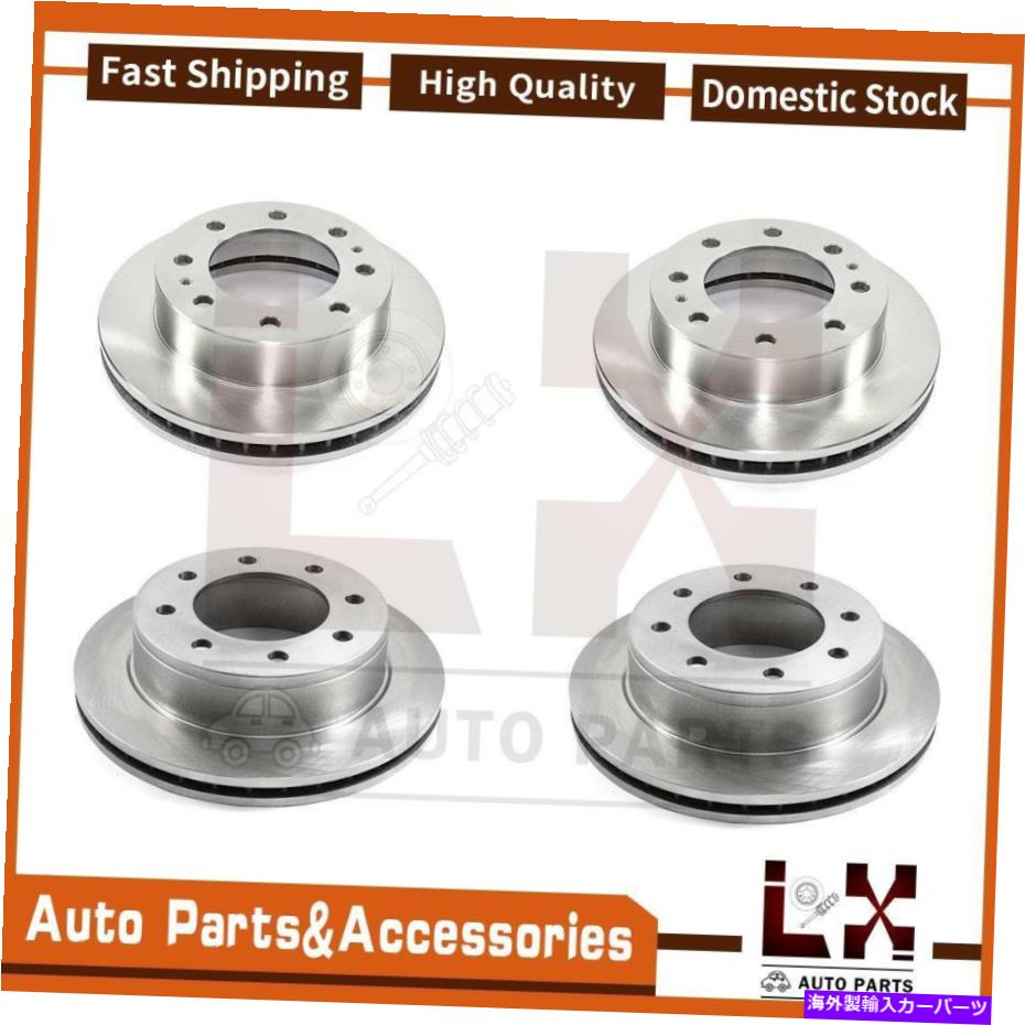 brake disc rotor 4PCSデュラゴディスクブレーキローターフロントリアフィットエクスプレス2500シボレー2008-2019 4PCS DuraGo Disc Brake Rotor Front Rear Fits Express 2500 Chevrolet 2008-2019【並行輸入品】