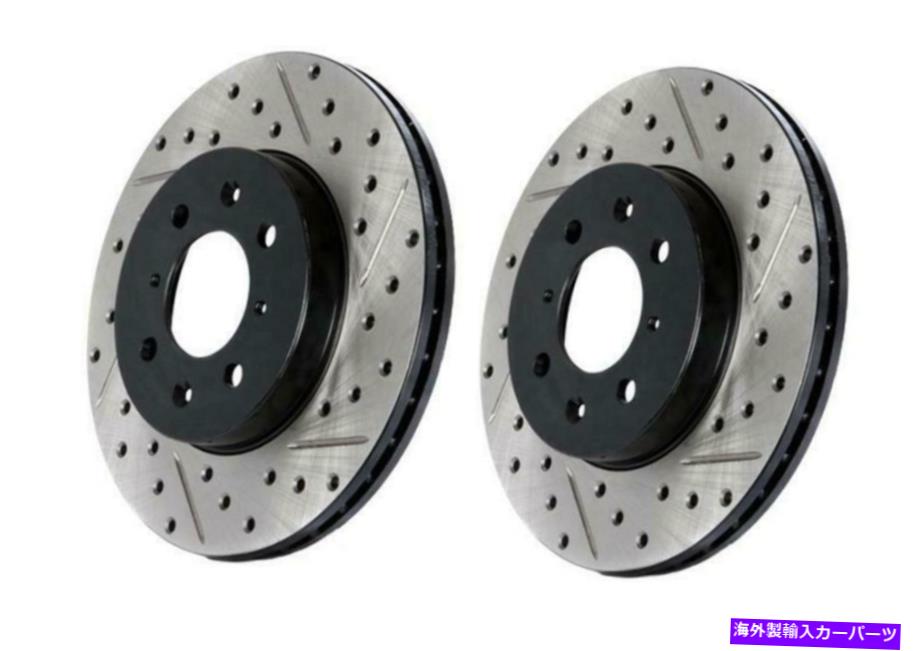 brake disc rotor 08-11 LEXUS LX570用のSTOPTECHスロット＆ドリルスポーツリアブレーキローター StopTech Slotted & Drilled Sport Rear Brake Rotors for 08-11 Lexus LX570【並行輸入品】