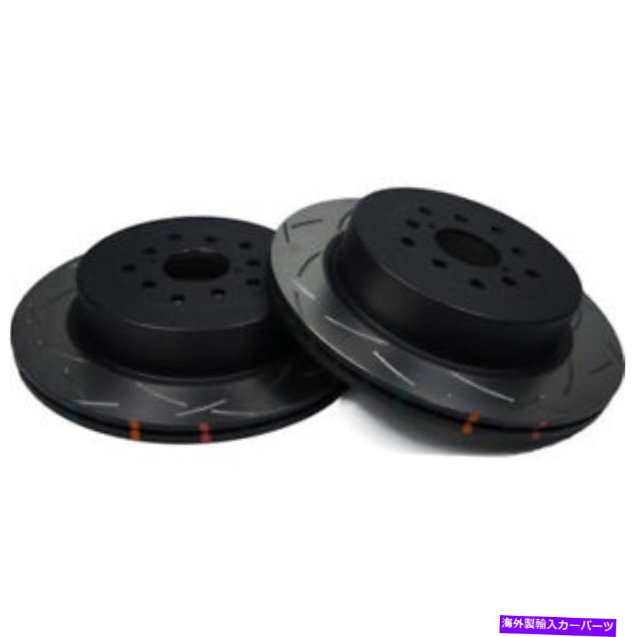 brake disc rotor DBA 4000シリーズリアローター（スロット、ペア）2004-2007 STI 4655S-10（X2） DBA 4000 Series Rear Rotors (Slotted, Pair) for 2004-2007 STi 4655S-10 (x2)【並行輸入品】