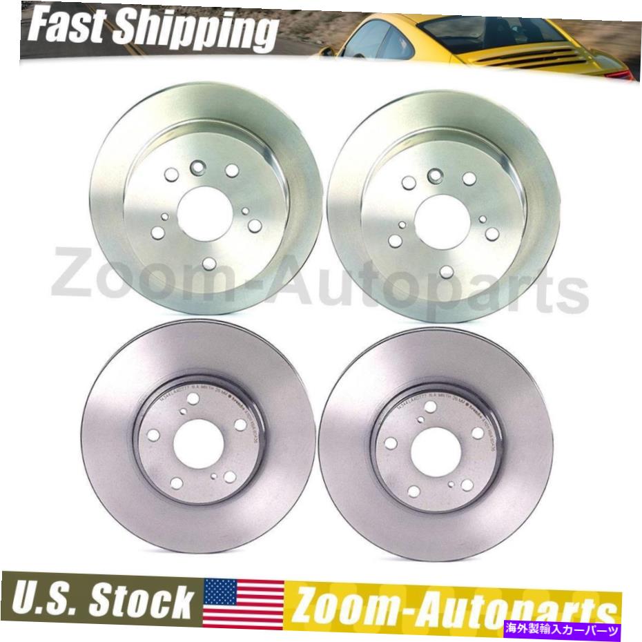 brake disc rotor ブレンボフロントリアブレーキローター完全セット4フィット2002-2004トヨタカムリ Brembo Front Rear Brake Rotors Complete Set of 4 Fits 2002-2004 Toyota Camry【並行輸入品】