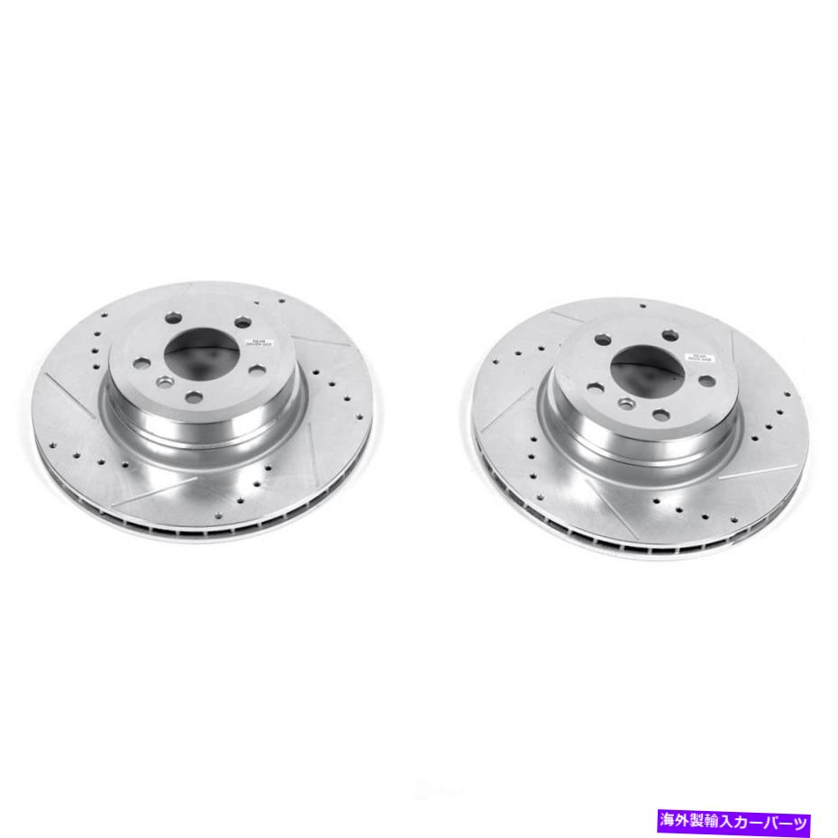 brake disc rotor ディスクブレーキローターセットリア掘削、スロット、および亜鉛メッキブレーキローターペア後部 Disc Brake Rotor Set-Rear Drilled, Slotted and Zinc Plated Brake Rotor Pair Rear【並行輸入品】