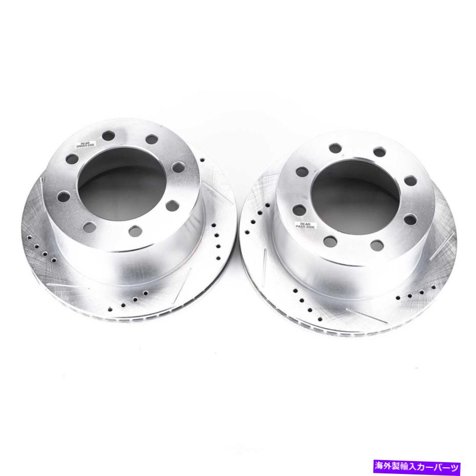 brake disc rotor ディスクブレーキローターセットリア掘削、スロット、および亜鉛メッキブレーキローターペア後部 Disc Brake Rotor Set-Rear Drilled, Slotted and Zinc Plated Brake Rotor Pair Rear【並行輸入品】