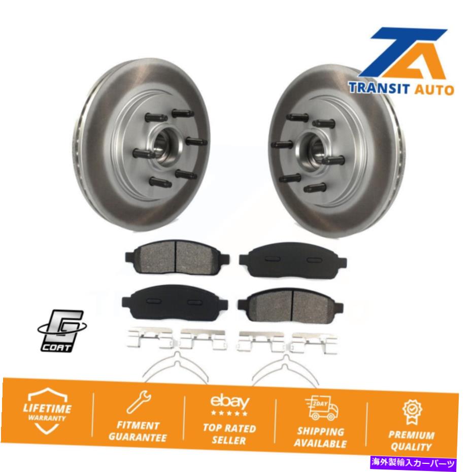 brake disc rotor Ford F-150 Lincoln Mark LT RWD用のフロントコートブレーキローターセミメタルパッドキット Front Coat Brake Rotors Semi-Metallic Pad Kit For Ford F-150 Lincoln Mark LT RWD【並行輸入品】