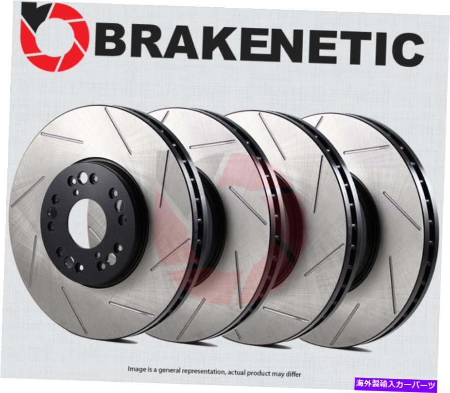 brake disc rotor [フロント +リア] Brakenetic Premium Slotted Brake Disc Rotors BPRS70402 [FRONT + REAR] BRAKENETIC PREMIUM SLOTTED Brake Disc Rotors BPRS70402【並行輸入品】