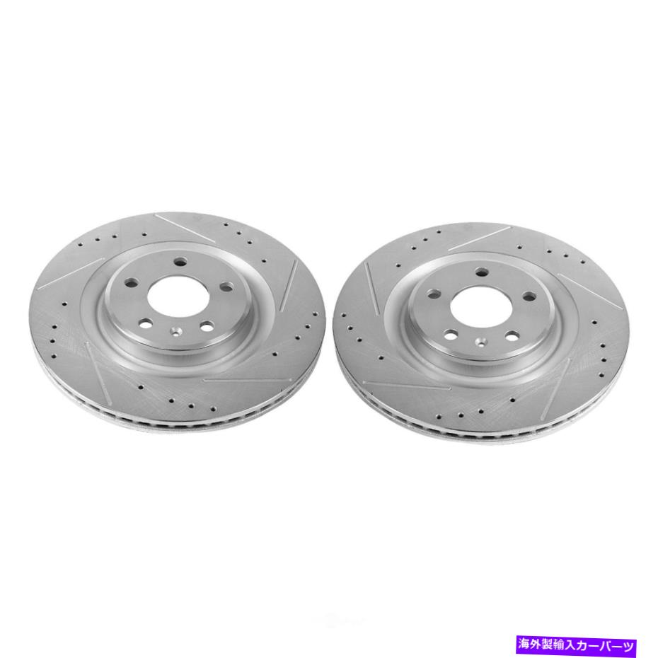 brake disc rotor ディスクブレーキローターセットリア掘削、スロット、および亜鉛メッキブレーキローターペア後部 Disc Brake Rotor Set-Rear Drilled, Slotted and Zinc Plated Brake Rotor Pair Rear【並行輸入品】