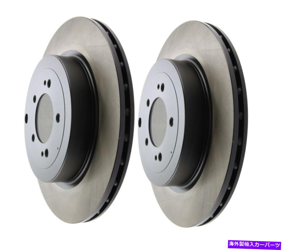 brake disc rotor 中心08-15三菱evo x 10 MR GSRリアプレーンブレーキローターディスクセットペア CENTRIC 08-15 MITSUBISHI EVO X 10 MR GSR REAR PLAIN BRAKE ROTORS DISCS SET PAIR【並行輸入品】