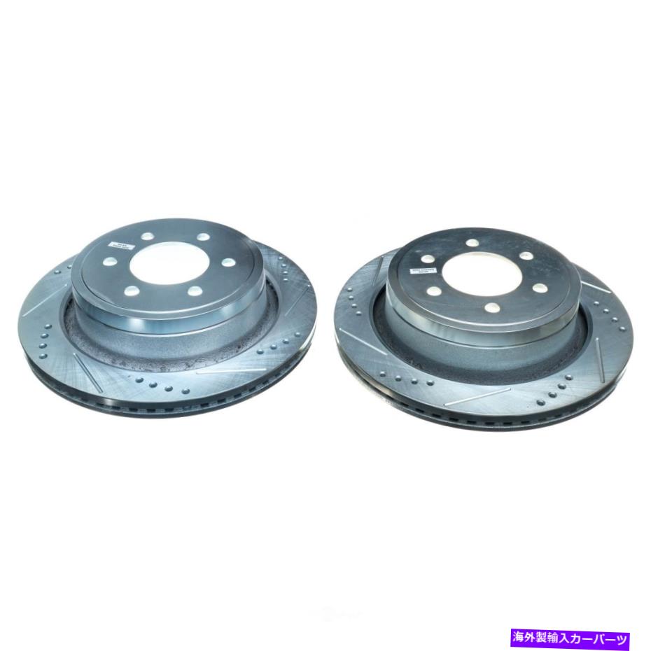 brake disc rotor ディスクブレーキローターセットリア掘削、スロット、および亜鉛メッキブレーキローターペア後部 Disc Brake Rotor Set-Rear Drilled, Slotted and Zinc Plated Brake Rotor Pair Rear【並行輸入品】 143,550円
