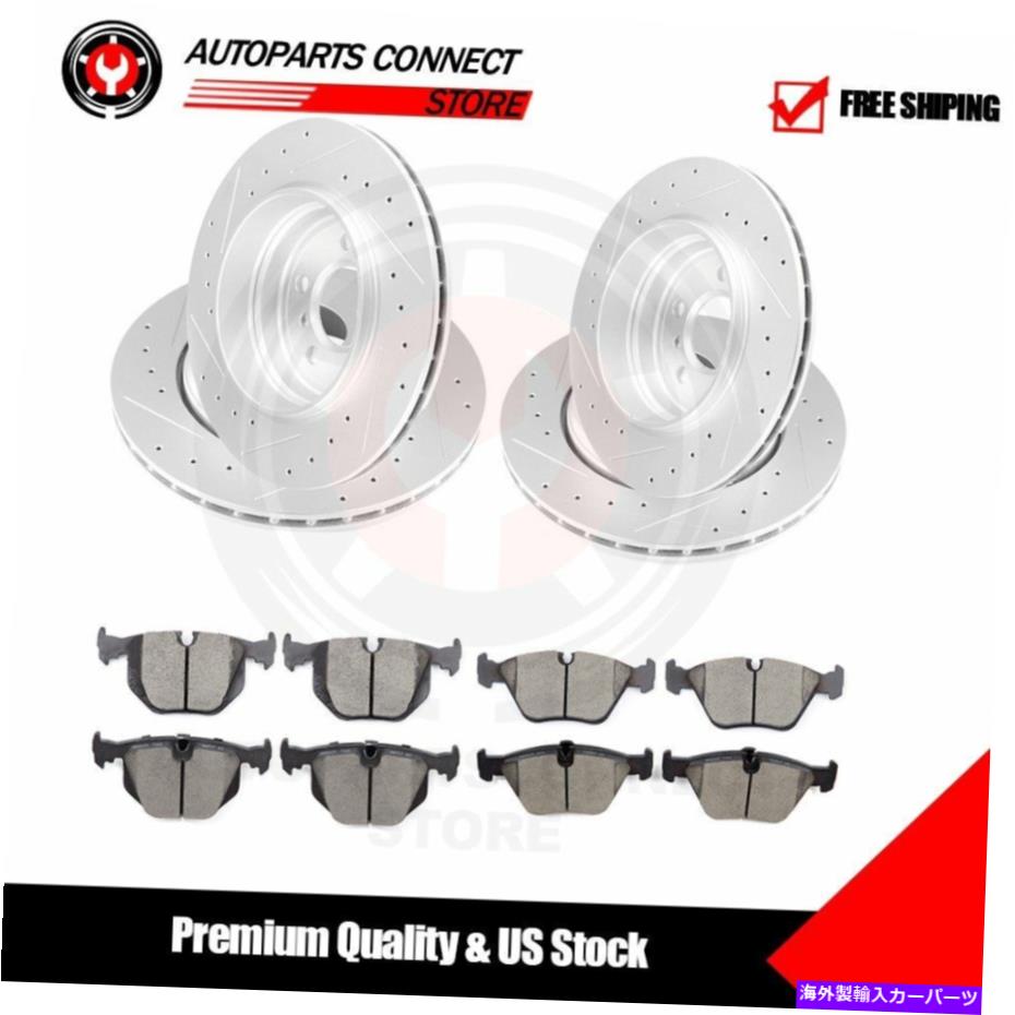 brake disc rotor BMW X3 2004-2010 2011年のフロント +リアセラミックブレーキパッドとローター Front + Rear Ceramic Brake Pad & Rotor For BMW X3 2004 -2010 2011【並行輸入品】